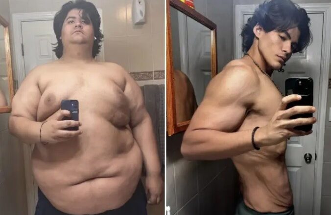 David John Castañeda antes e depois da perda de peso